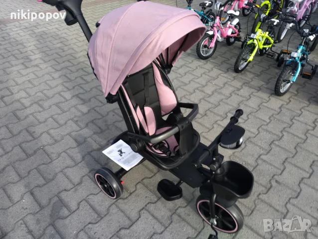 BYOX Детска триколка SUMMER розов, снимка 3 - Детски велосипеди, триколки и коли - 55440407