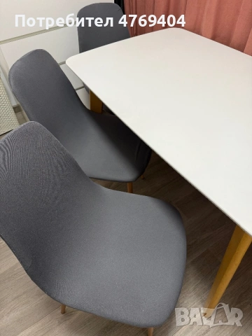 Комплект маса + 4 стола, снимка 3 - Маси - 53951944