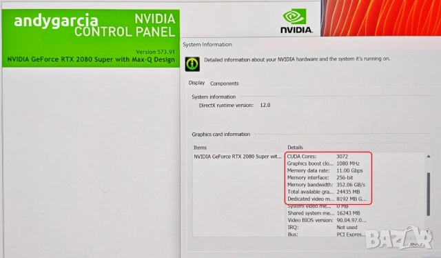 NVidia RTX 2080 8GB/15.6 4K UltraHD IPS/Core i9 10885H/16GB RAM/512GB SSD/Lenovo ThinkPad T15g Gen 1, снимка 10 - Лаптопи за работа - 54299895