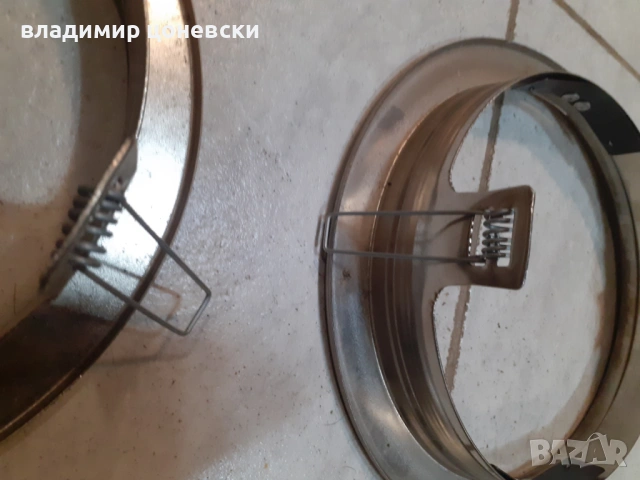 Метални обръчи,държачи за плафониера,лампа,осветително тяло, снимка 3 - Лампи за таван - 54725473