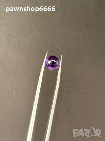 Естествен аметист кабошон – 5.785 ct – Наситен виолетов цвят, снимка 12 - Други - 54845634
