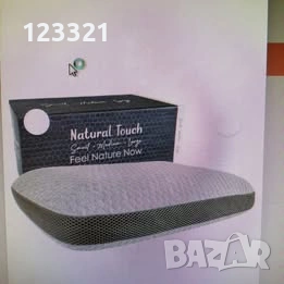 Ортопедична възглавница Visco с покритие от естествени влакна 60x40x16 