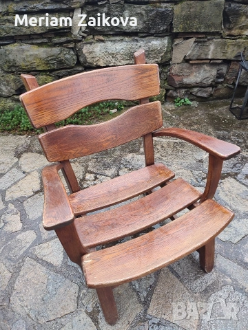 фотьойл от масивен дъб , снимка 5 - Антикварни и старинни предмети - 54015255