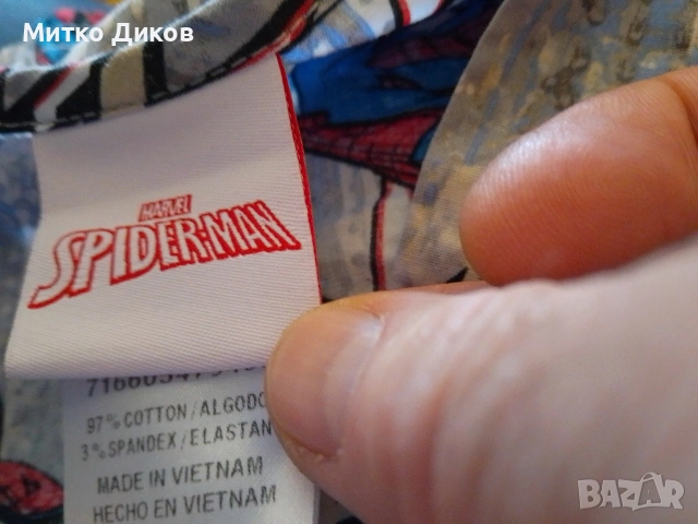 Spider man маркова красива тениска размер ХС реален С като нова, снимка 4 - Тениски - 54137255