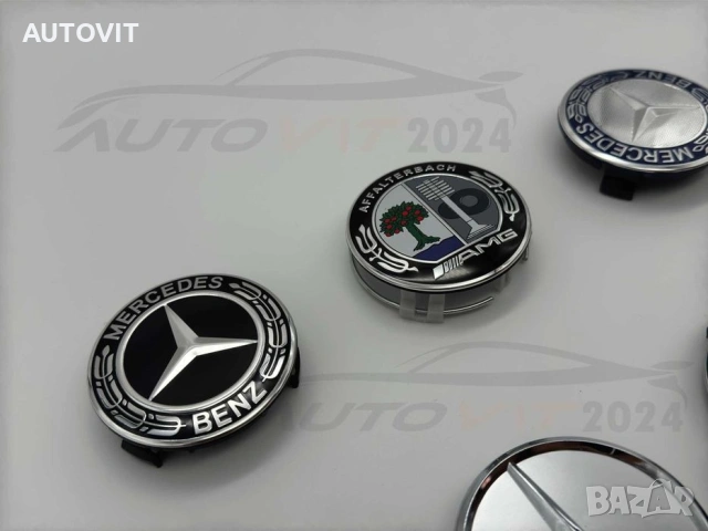 75мм Капачки за джанти Mercedes AMG Мерцедес, снимка 3 - Аксесоари и консумативи - 55005984