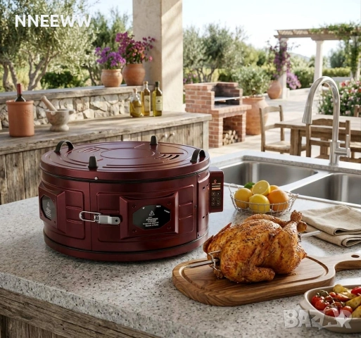 Кръгла фурна за баници,ядки,пици и др, снимка 2 - Печки, фурни - 22085787