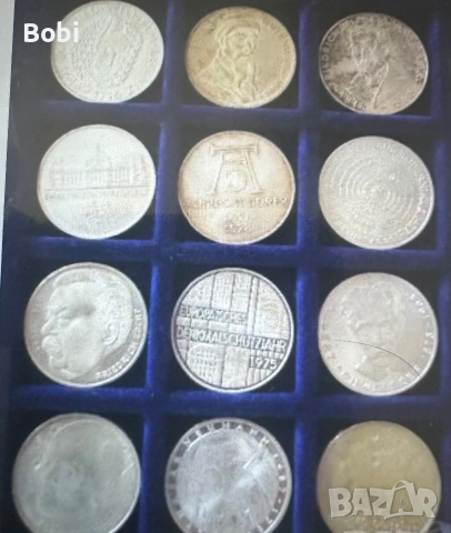 Сребърни немски монети 1951-2000, снимка 4 - Нумизматика и бонистика - 55100483