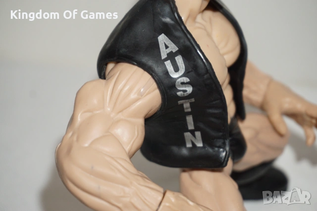 Рядка Колекционерска Фигура На Stone Cold Steeve Austin от 1998г Jakks Pacific, снимка 6 - Колекции - 54276214