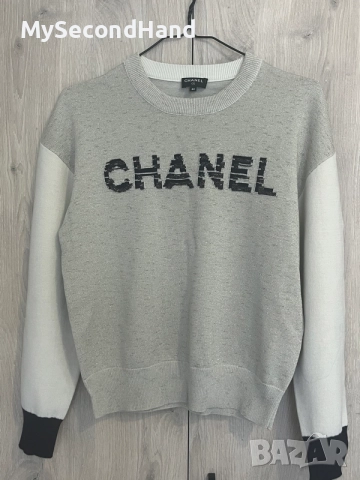 Chanel кашмир оригинална блуза L 