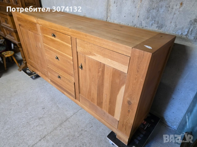 Контрабюфет в стил Рустик , изработен изцяло от дърво, снимка 3 - Бюфети - 54208241