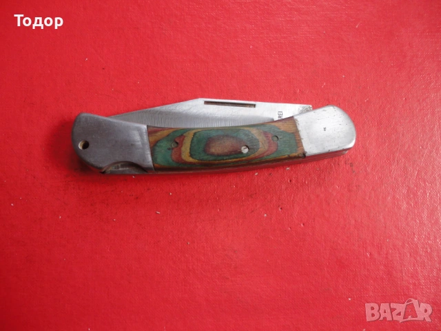 Немски полуавтоматичен джобен нож 3, снимка 7 - Ножове - 54086360