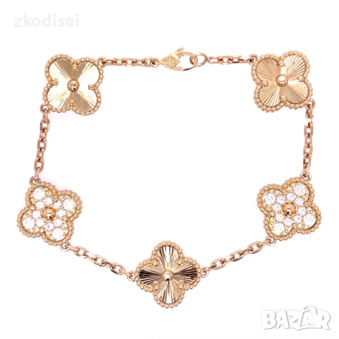 Златна дамска гривна Van Cleef 13,40гр. 18,0см. 14кр. проба:585 модел:37807-1