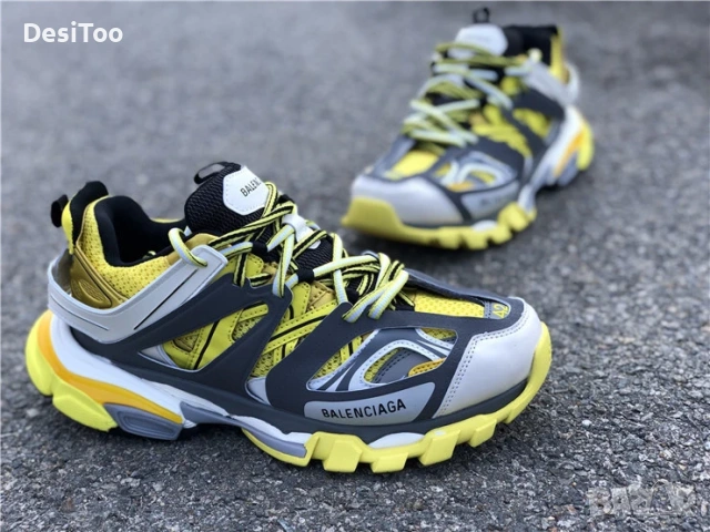 Balenciaga Track Sneaker "Yellow/Grey" , снимка 5 - Маратонки - 54359049