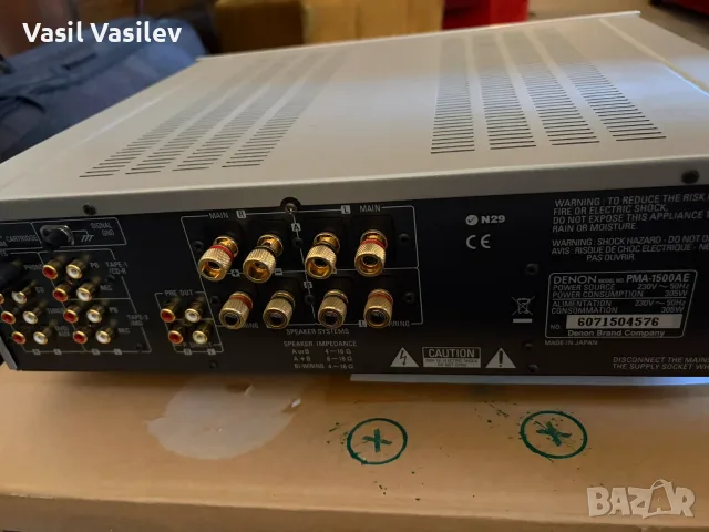 Усилвател Denon PMA-1500AE Made in Japan като нов, пълен комплект, снимка 7 - Ресийвъри, усилватели, смесителни пултове - 55699245