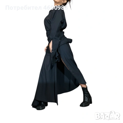 Рокля черен текстил, снимка 6 - Рокли - 54193546