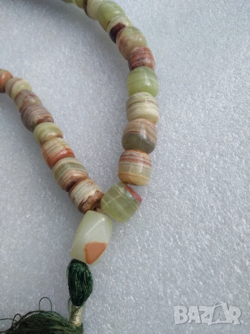 Броеница от естествен, полускъпоценен камък, снимка 7 - Колиета, медальони, синджири - 54077648