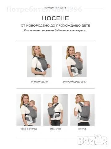 Ергономична раница Cybex MAIRA.click, снимка 6 - Кенгура и ранички - 55226804