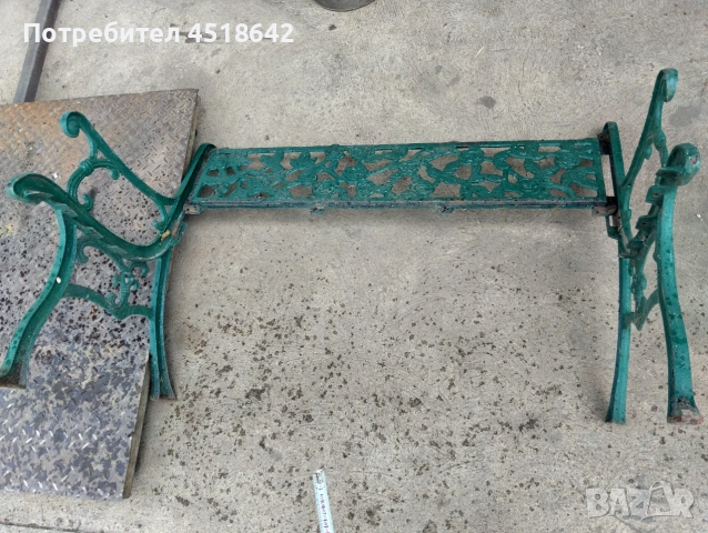 аристократичен дизайн, чугунена пейка. широчина 120см,  25.5кг, снимка 2 - Други стоки за дома - 55121499