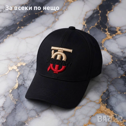 Burberry Черна Шапка С Козирка Код V9