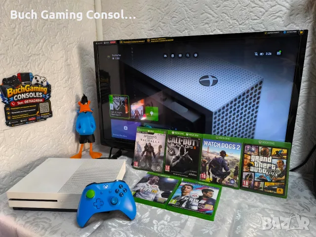 Xbox one S 500GB / Перфектен., снимка 2 - Xbox конзоли - 55504545