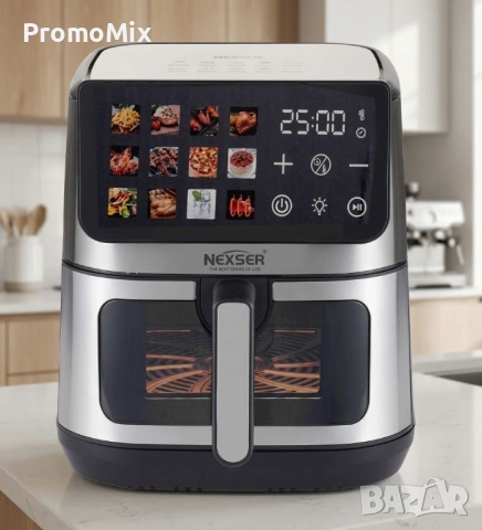 Аir fryer Nexer NS-10102 1600W 10л Еър фрайър Фритюрник с горещ въздух, снимка 2 - Фритюрници - 54765746