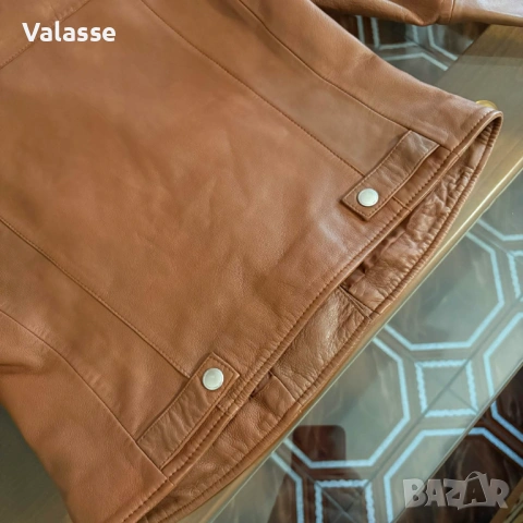 Естествена кожа Esprit байкър яке XS в отлично състояние, снимка 10 - Якета - 54704881