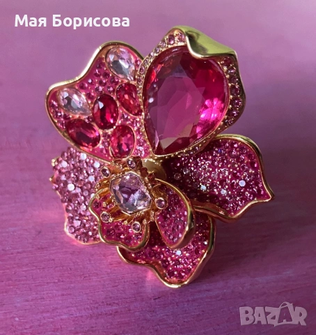 Пръстен Swarovski , снимка 4 - Пръстени - 54563589