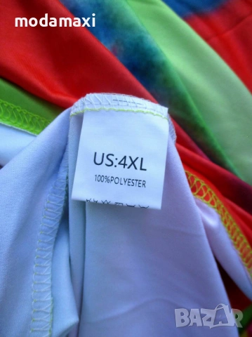 4XL Нова цветна рокля  , снимка 6 - Рокли - 54794704