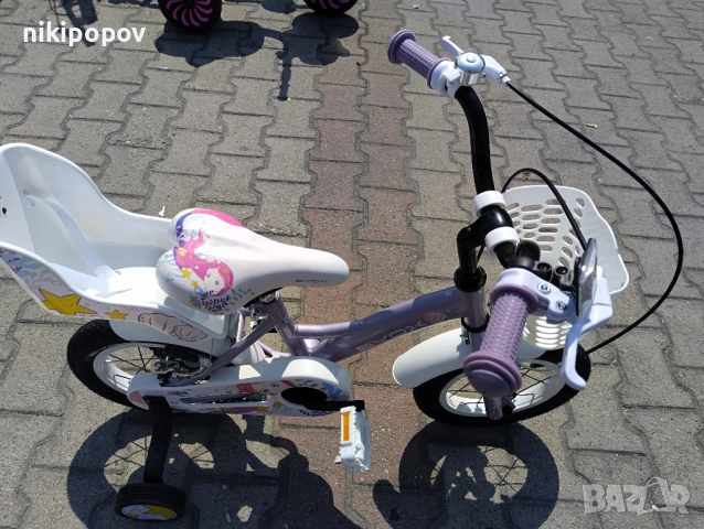 X Детски велосипед 12" PRINCESS виолет, снимка 3 - Велосипеди - 54394964