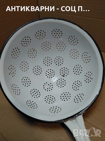 Соц Стар Емалиран Гевгир. НОМЕР 147., снимка 6 - Антикварни и старинни предмети - 54306683