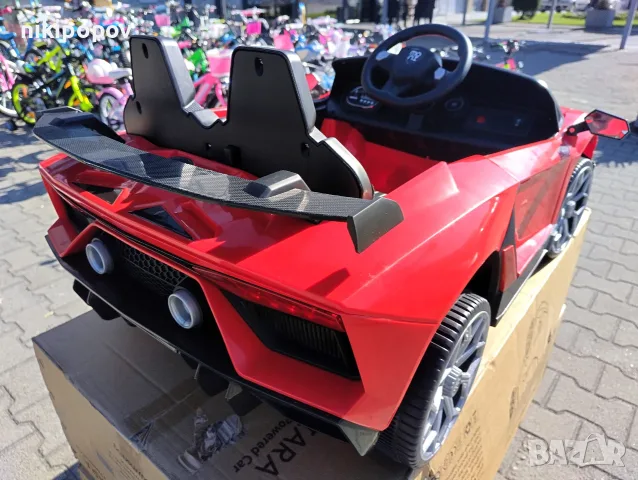 LAMBO Акумулаторна кола CHIARA червен, снимка 4 - Детски велосипеди, триколки и коли - 55440077