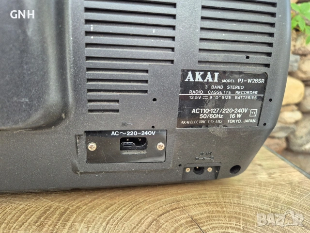Радиокасетофон Akai Pj-w28sr , снимка 6 - Радиокасетофони, транзистори - 55192076