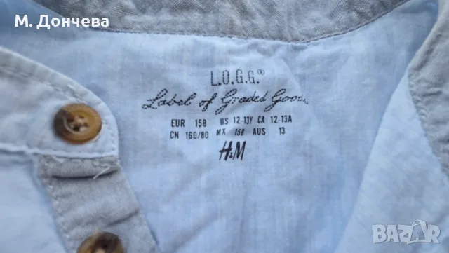 Детска риза H&M размер 12-13години, снимка 11 - Детски ризи - 55600294