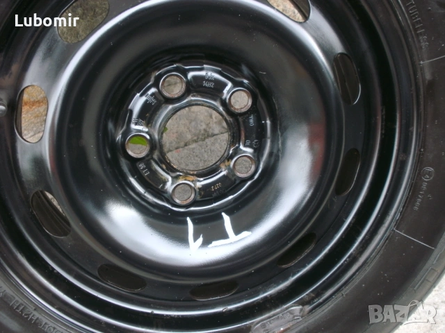 14 цола 5 х 100 мм 1 бр метална джанта - VW,Audi,Seat,Skoda !, снимка 4 - Гуми и джанти - 53995777