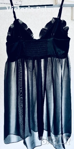 Луксозна къса копринена нощница LELO Sussurra Babydoll – размер S, снимка 6 - Нощници - 54577236