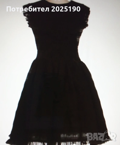 Дамска черна рокля Н&М 