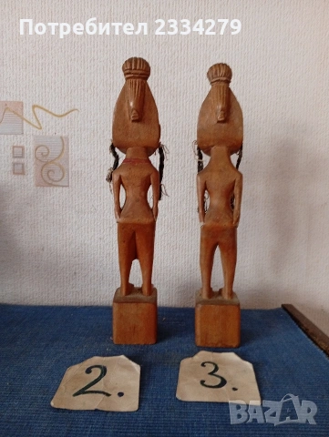 Стари дървени статуи, снимка 11 - Статуетки - 54657380