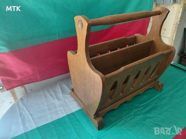 Ретро поставка за вестници и списания., снимка 4 - Декорация за дома - 54494752