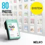 Нов Портативен цветен принтер за снимки стикери Nelko PP01 iOS Android самозалепваща хартия 60 листа, снимка 8