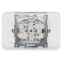 Двоен електрически контакт DeTech DE-9223-52 с рамка, Шуко, 16A, 250V, IP20, за вграждане, златист, снимка 4