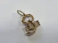 Златна висулка Скорпион 14К / 1,65 гр. , снимка 4