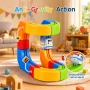 Електрическо влакче с 95 части, 3D релси, STEM конструктор за деца, снимка 2