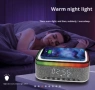 Безжична Bluetooth колонка с функция за зареждане на телефон отгоре, RGB дизайн, аларма и часовник., снимка 2