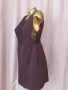 ZARA M/ L Тъмно бордо къса рокля, снимка 5