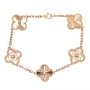 Златна дамска гривна Van Cleef 13,40гр. 18,0см. 14кр. проба:585 модел:37807-1, снимка 1