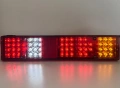Комплект LED стопове 60 диода 12V 5 функции за бус, камион, ремарке, снимка 1
