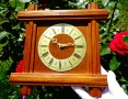 Стенен часовник Junghans,месинг,позлата,естествено дърво. , снимка 8