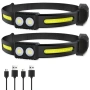 LED челник 2в1 COB XPE със сензор 500lm USB акумулаторен CB-6808A-1, снимка 2