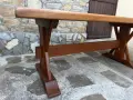 Голяма трапезна маса от масивен дъб – rustic / farmhouse style, снимка 2