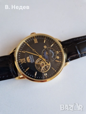 ORIENT Sun & Moon, semi-skeleton, automatic, cal. Epson, Japan, 21 jewels. Чисто нов!, снимка 5 - Мъжки - 55151004